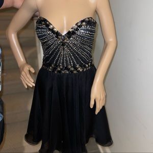 Black Sherri Hill Rhinestone Dress
